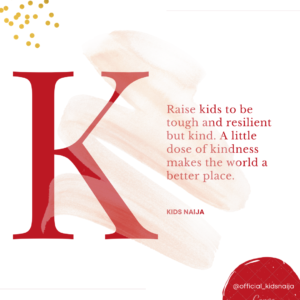 K for kindness and R for resilience